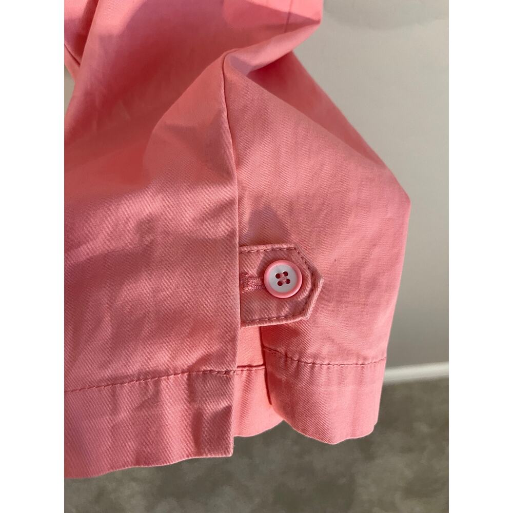 Talbots Women's Pink/Coral Perfect Crop pants with button detail - 14 Petite - Picture 4 of 5